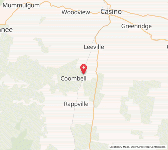 Map of Coombell, New South Wales