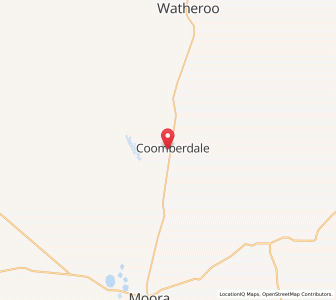 Map of Coomberdale, Western Australia