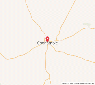 Map of Coonamble, New South Wales