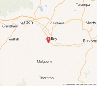 Map of Coopers Hill, Queensland