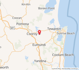 Map of Cooroy Mountain, Queensland