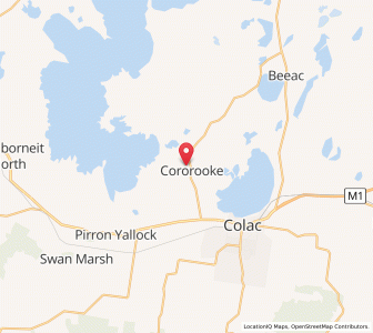 Map of Cororooke, VictoriaVictoria