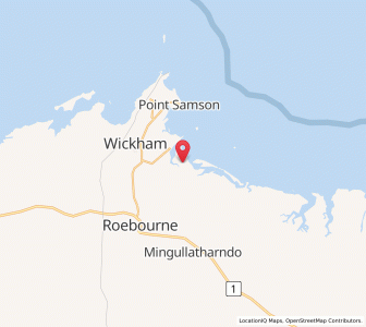 Map of Cossack, Western Australia