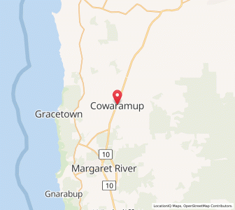 Map of Cowaramup, Western Australia