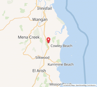 Map of Cowley, Queensland