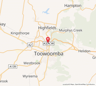 Map of Cranley, Queensland