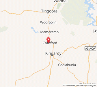 Map of Crawford, Queensland