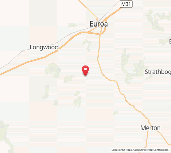 Map of Creighton Creek, VictoriaVictoria