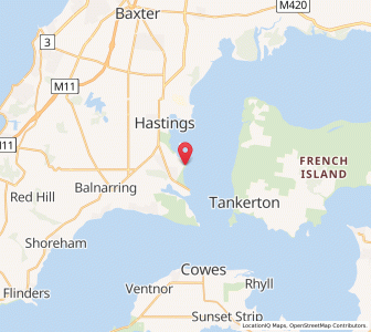 Map of Crib Point, VictoriaVictoria