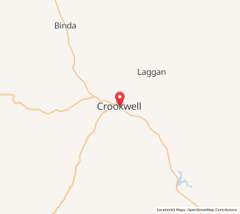 Map of Crookwell, New South Wales