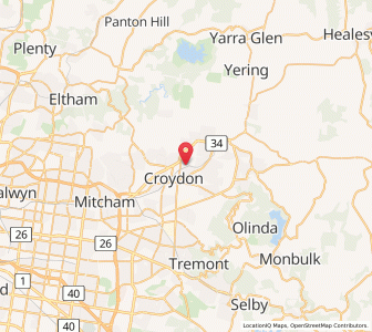 Map of Croydon North, VictoriaVictoria