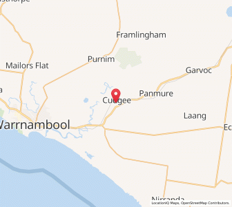Map of Cudgee, VictoriaVictoria
