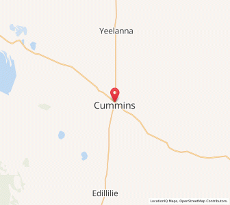 Map of Cummins, South Australia