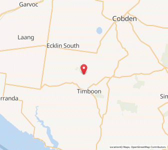 Map of Curdie, VictoriaVictoria