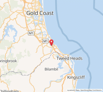 Map of Currumbin, Queensland