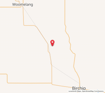 Map of Curyo, VictoriaVictoria