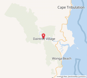 Map of Daintree, Queensland