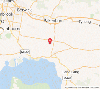 Map of Dalmore East, VictoriaVictoria