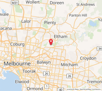 Map of Darch, VictoriaVictoria