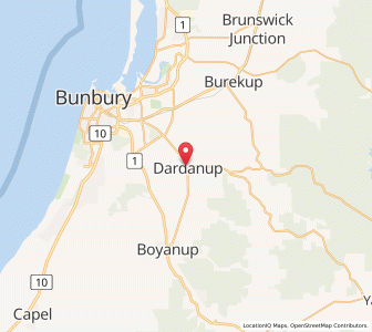 Map of Dardanup, Western Australia