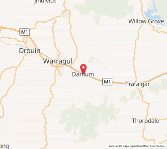 Map of Darnum, VictoriaVictoria