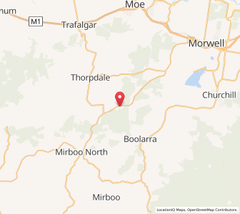 Map of Delburn, VictoriaVictoria