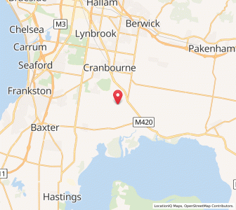 Map of Devon Meadows, VictoriaVictoria