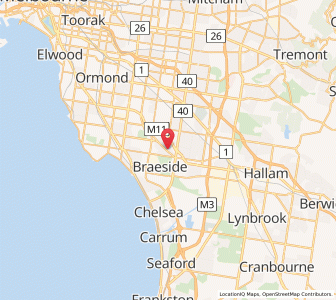 Map of Dingley Village, VictoriaVictoria