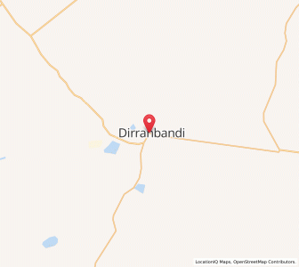 Map of Dirranbandi, Queensland
