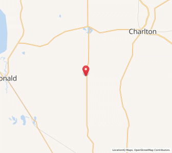 Map of Dooboobetic, VictoriaVictoria