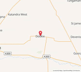 Map of Dookie, VictoriaVictoria