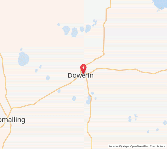 Map of Dowerin, Western Australia