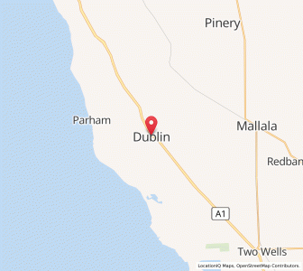 Map of Dublin, South Australia