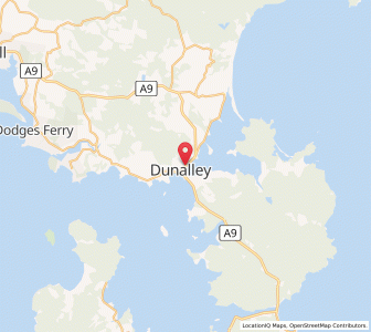 Map of Dunalley, TasmaniaTasmania