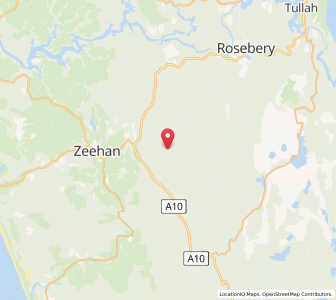 Map of Dundas, TasmaniaTasmania