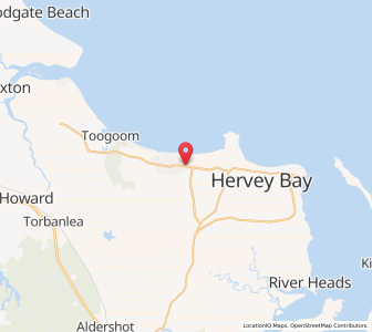 Map of Dundowran Beach, Queensland