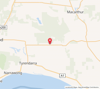 Map of Dunmore, VictoriaVictoria