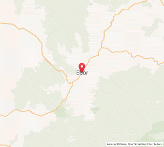 Map of Ebor, New South Wales