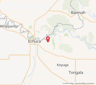 Map of Echuca Village, VictoriaVictoria