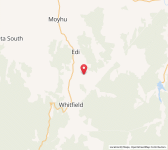 Map of Edi Upper, VictoriaVictoria