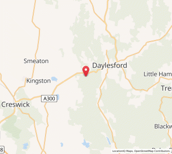 Map of Eganstown, VictoriaVictoria