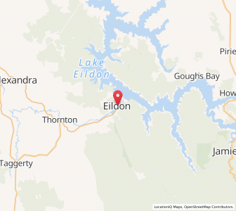 Map of Eildon, VictoriaVictoria
