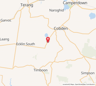 Map of Elingamite, VictoriaVictoria