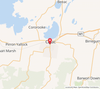 Map of Elliminyt, VictoriaVictoria