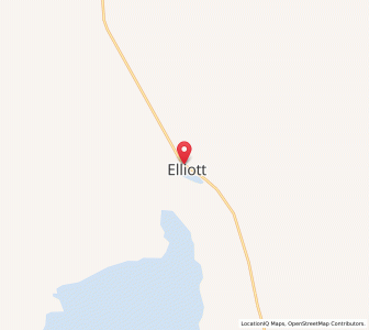 Map of Elliott, Northern Territory