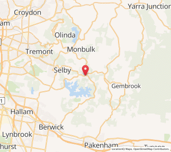 Map of Emerald, VictoriaVictoria