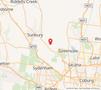 Map of Emu Creek, VictoriaVictoria