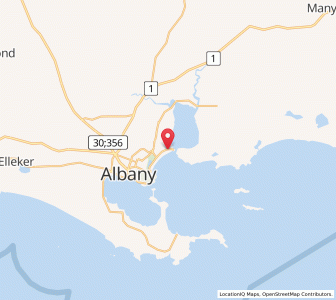 Map of Emu Point, Western Australia