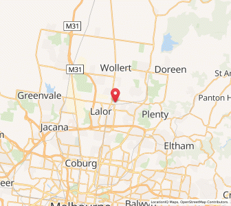 Map of Epping, VictoriaVictoria