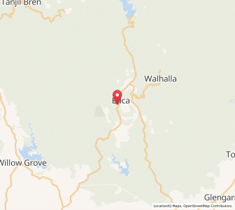 Map of Erica, VictoriaVictoria